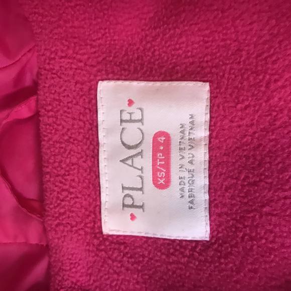 Pink puffy coast, size XS (4) - Picture 3 of 6